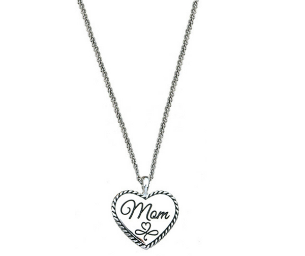 Mom Heart Pendant Necklace
