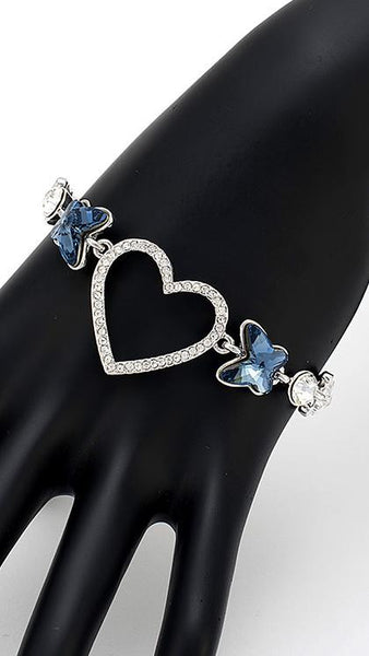 Swarovski Crystal Heart Bracelet