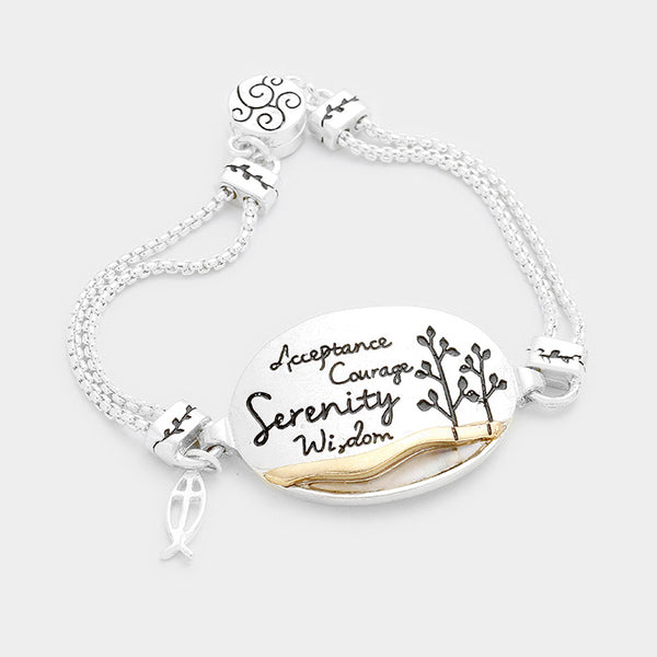 Mother of Pearl Serenity Oval Bracelet