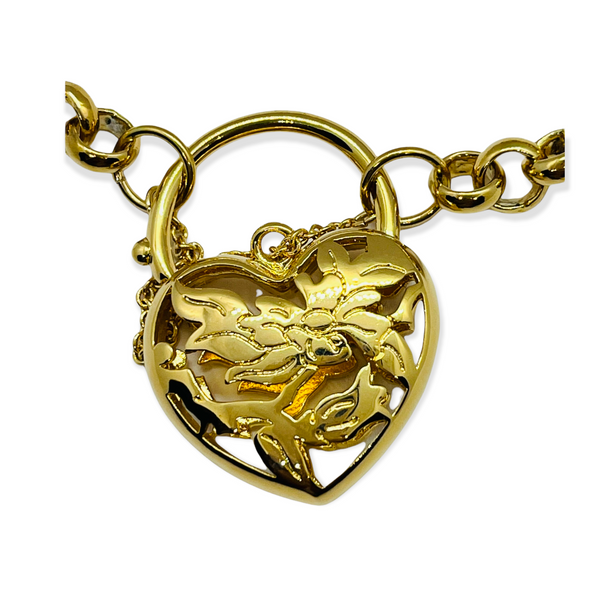 Gold Plated Heart Bracelet
