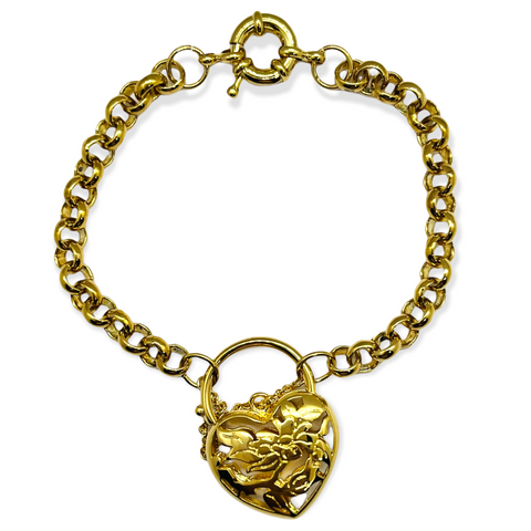 Gold Plated Heart Bracelet