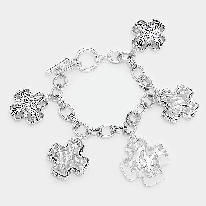 Cross Charm Bracelet