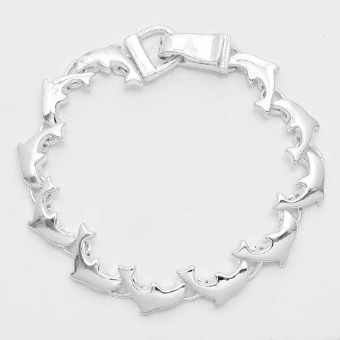 Silver Dolphin Bracelet