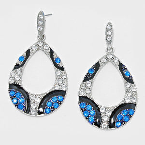 Blue Teardrop Earrings