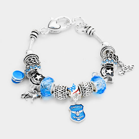 Police Charm Bracelet