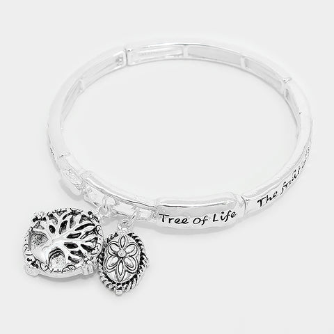 Tree of Life Charm Stretch Bracelet