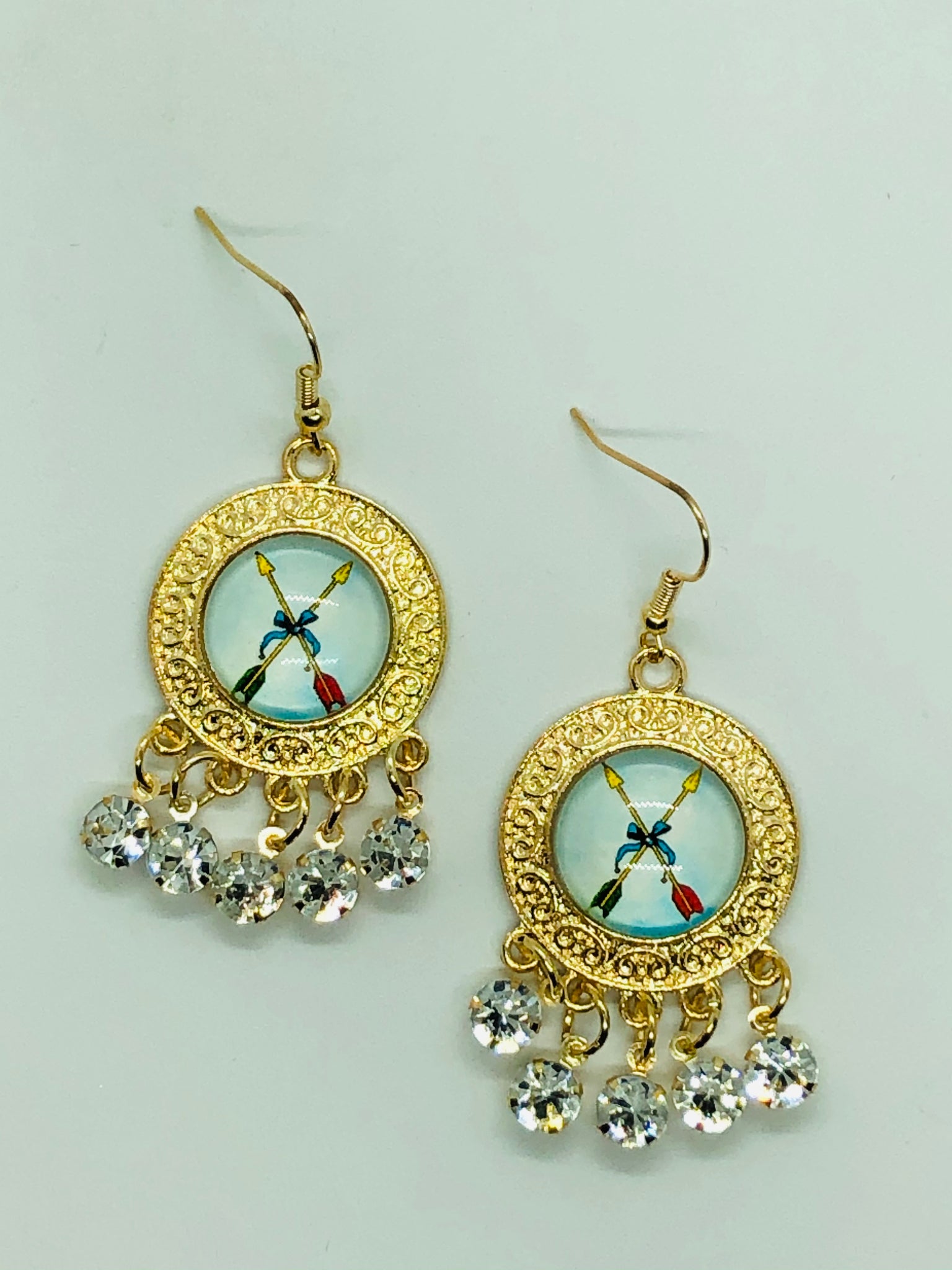 Mexican Loteria-Las Jaras Dangle Earrings